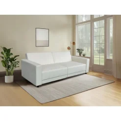 Allie II - Slaapbank 3-zits in crèmekleurige fluweel