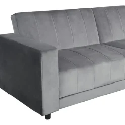 Allie II - Slaapbank 3-zits in antraciet fluweel