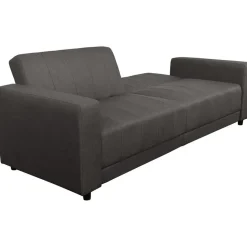 Allie II - Slaapbank 3-zits in donkerbruine stof