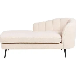 ALLIER - Chaise longue - Beige - Rechterzijde - Bouclé