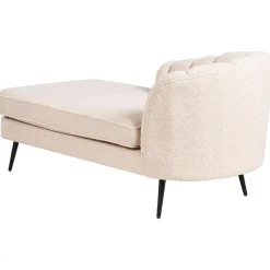ALLIER - Chaise longue - Beige - Rechterzijde - Bouclé
