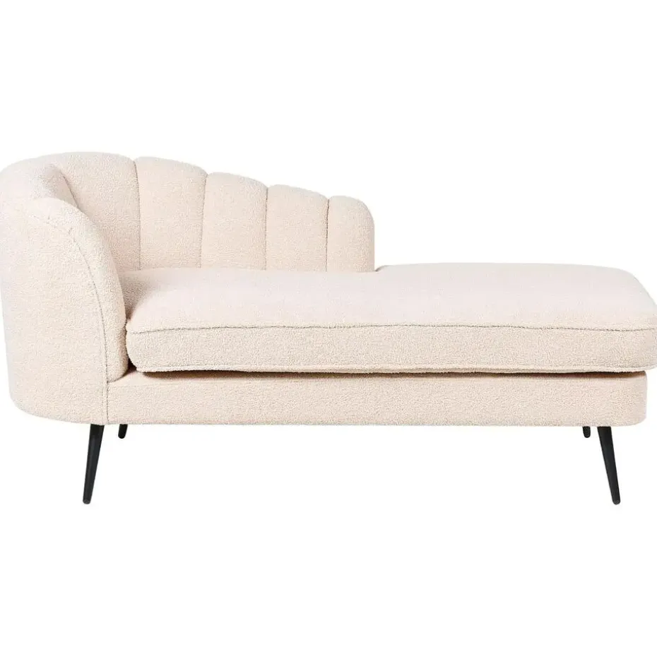 ALLIER - Chaise longue - Beige - Linkerzijde - Bouclé
