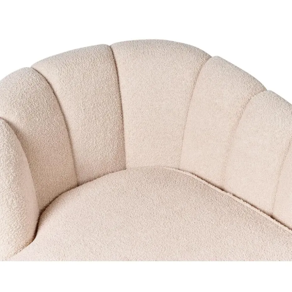 ALLIER - Chaise longue - Beige - Linkerzijde - Bouclé