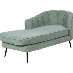ALLIER - Chaise longue - Groen - Rechterzijde - Bouclé