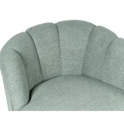 ALLIER - Chaise longue - Groen - Rechterzijde - Bouclé