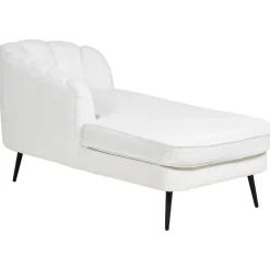 ALLIER - Chaise longue - Off-white - Rechterzijde - Bouclé