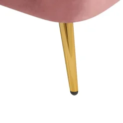 ALLIER - Chaise longue - Roze - Linkerzijde - Fluweel