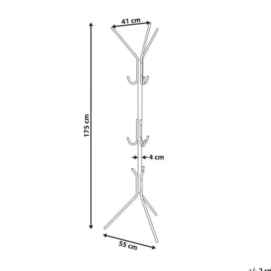 ALMENA - Kapstok - Zwart - Metaal