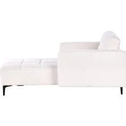 ALNES - Chaise longue - Wit - Polyester