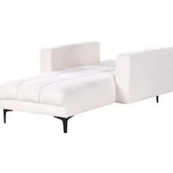 ALNES - Chaise longue - Wit - Polyester