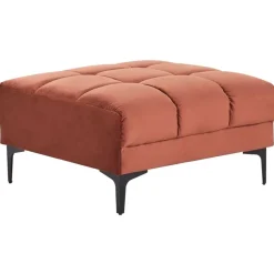 ALNES - Ottomaan - Lichtrood - Polyester