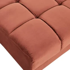 ALNES - Ottomaan - Lichtrood - Polyester