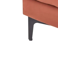 ALNES - Ottomaan - Lichtrood - Polyester