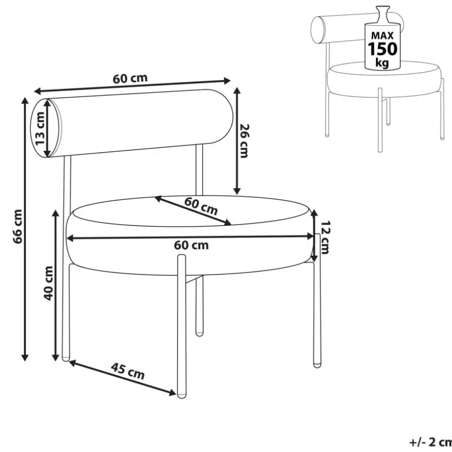 ALPHA - Fauteuil - Groen - Bouclé