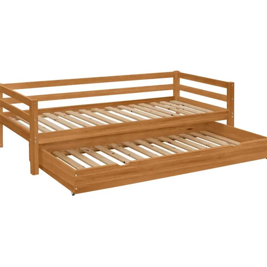 Alpi - Bed met bedlade 90x200 cm in grenen
