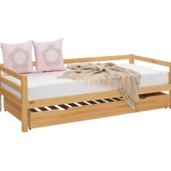 Alpi - Bed met bedlade 90x200 cm in grenen