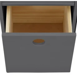 Alpi - Boekenkast met 4 laden in grijs grenen