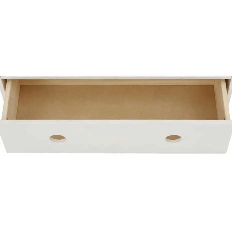 Alpi - Boekenkast met dak en 1 lade in wit gelakt grenen