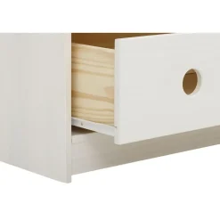 Alpi - Boekenkast met dak en 1 lade in wit gelakt grenen