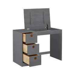 Alpi - Bureau met 3 lades in grijs