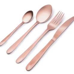 Alpina Bestek - 16-delig - 4 personen - mat koper - RVS