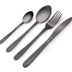 Alpina Bestek - 16-delig - 4 personen - mat zwart - RVS