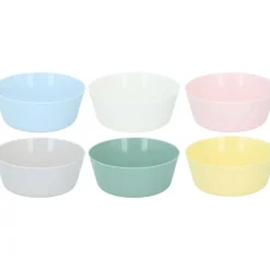 Alpina kommetjes /schaaltjes - 6x - gekleurd - kunststof - 11 cm