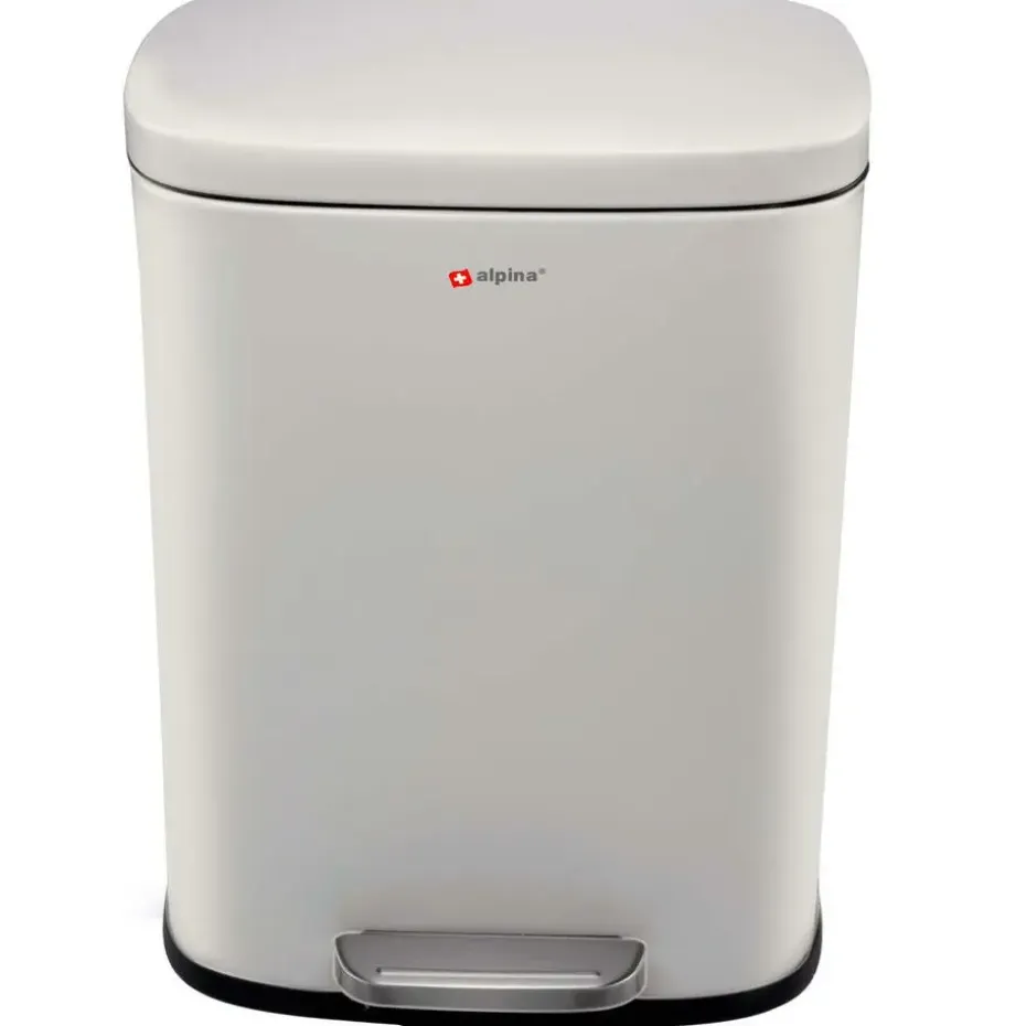 Alpina Pedaalemmer - soft-close - rvs - 5 liter - L21,5 x B18,5 x H30