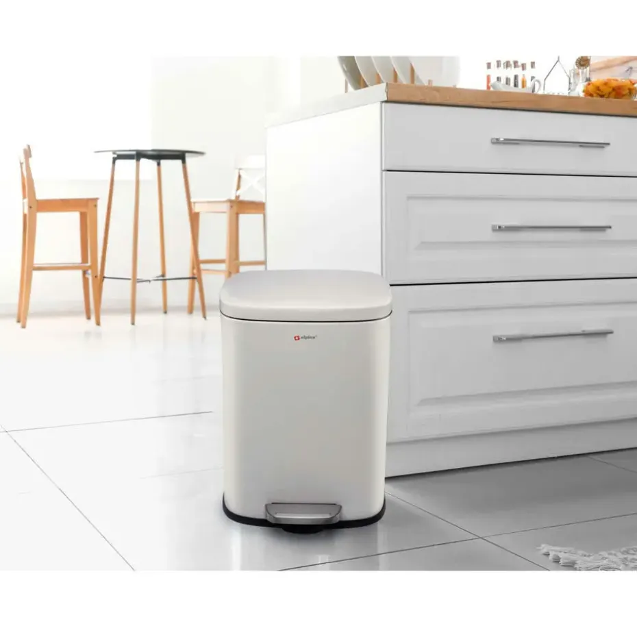 Alpina Pedaalemmer - soft-close - rvs - 5 liter - L21,5 x B18,5 x H30