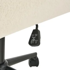 ALPINE - Bureaustoel - Gebroken wit - Bouclé