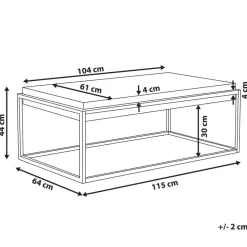 ALTOS - Salontafel - Grijs - MDF