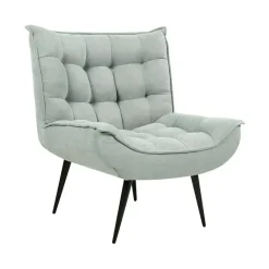 ALVESTA - Fauteuil - Mintgroen - Stof