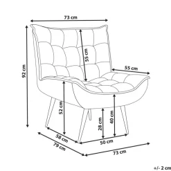ALVESTA - Fauteuil - Mintgroen - Stof
