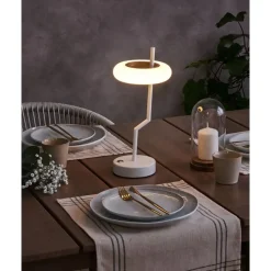 ALVIELA - Tafellamp - Wit - Aluminium/IJzer