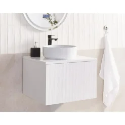 ALZIRA - Badkamermeubel - Wit - 60 x 52 cm - Hout