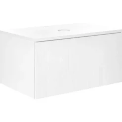 ALZIRA - Badkamermeubel - Wit - 80 x 52 cm - Hout