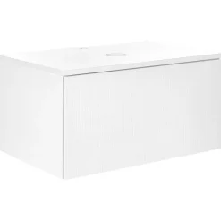 ALZIRA - Badkamermeubel - Wit - 80 x 52 cm - Hout