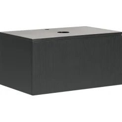 ALZIRA - Badkamermeubel - Zwart - 80 x 52 cm - Hout