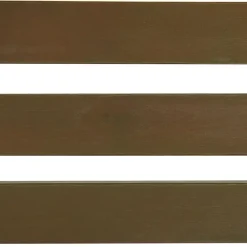 AMANTEA - Ligstoel - Donkere houtkleur/Gestreept - Acaciahout