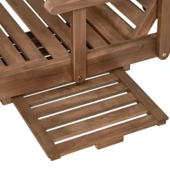 AMANTEA - Ligstoel - Donkerbruin - Acaciahout