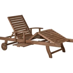 AMANTEA PREMIUM II - Tuinligstoel - Taupe - Acaciahout