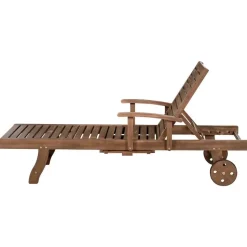 AMANTEA PREMIUM II - Tuinligstoel - Taupe - Acaciahout