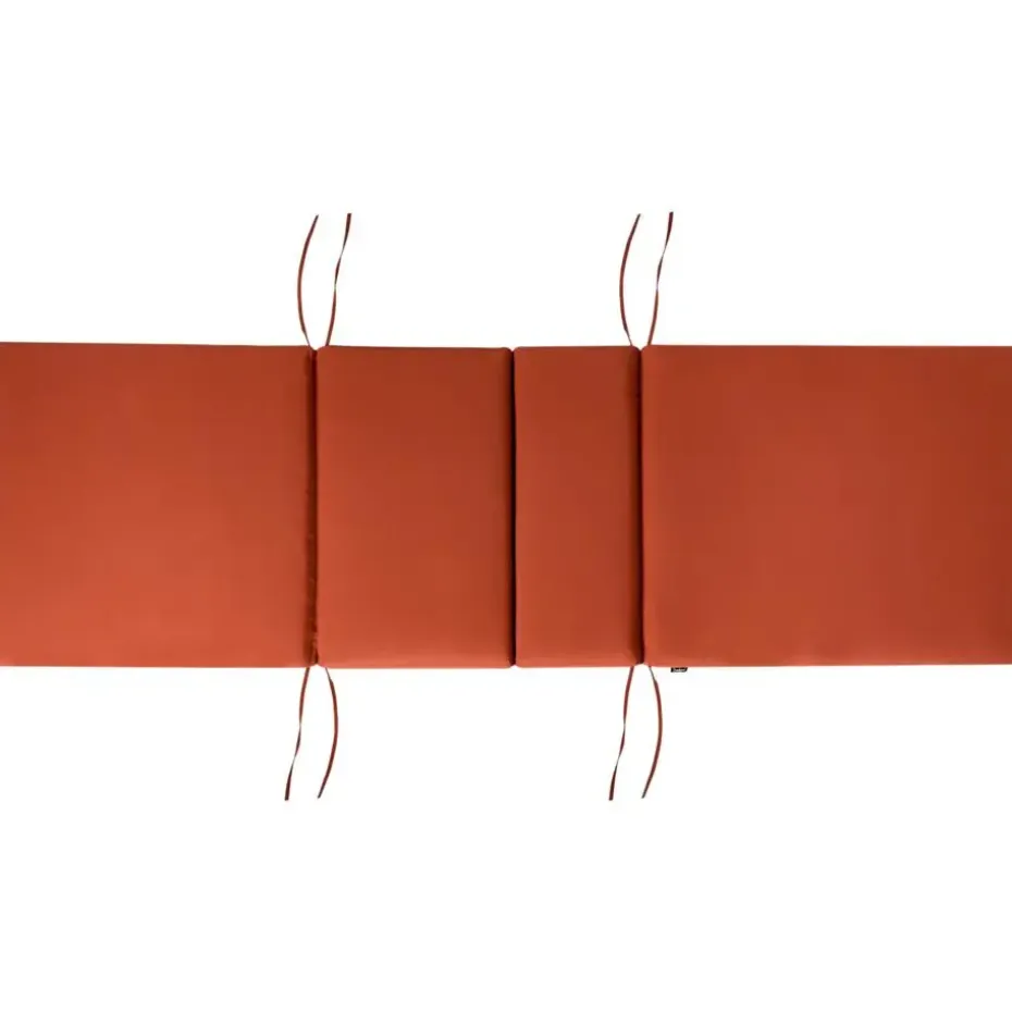 AMANTEA PREMIUM II - Tuinligstoel - Rood - Acaciahout