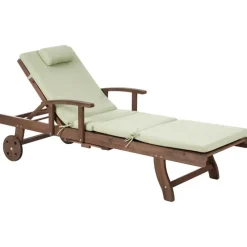 AMANTEA PREMIUM II - Tuinligstoel - Groen - Acaciahout