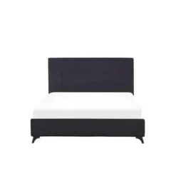 AMBASSADOR - Tweepersoonsbed - Zwart - 140 x 200 cm - Chenille