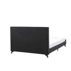 AMBASSADOR - Tweepersoonsbed - Zwart - 140 x 200 cm - Chenille