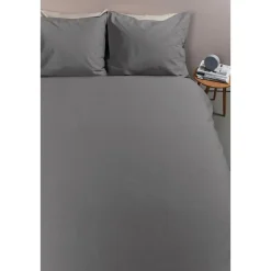 Ambiante Cotton Uni dekbedovertrek - 240x200/220 - Grijs