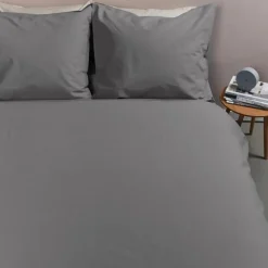 Ambiante Cotton Uni dekbedovertrek - 240x200/220 - Grijs