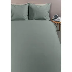 Ambiante Cotton Uni dekbedovertrek - 140x200/220 - Groen