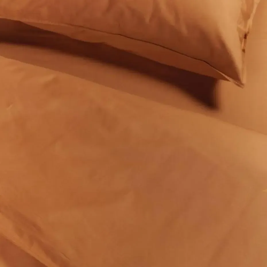 Ambiante Cotton Uni dekbedovertrek - 240x200/220 - Oranje